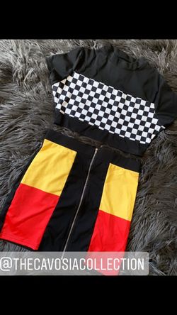 Checker board outfit small