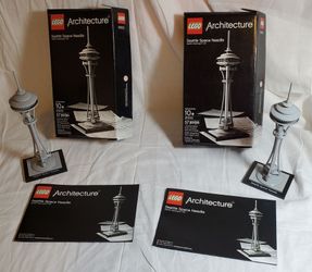 Lego 21003 Architecture Seattle Space Needle x 2 complete