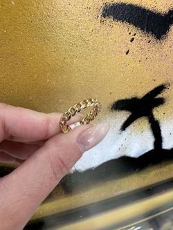 10k CUBAN LINK RING