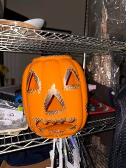 Orange Ceramic really cool jack-o’-lantern Jack-O-Lantern Halloween Decoration