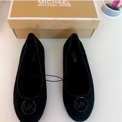 Michael Kors Black Suede Ballet Flats