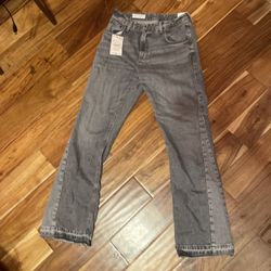 Zara flared jeans grey size 30 (us)