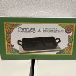 Mini Cast Iron With Wood Trivet