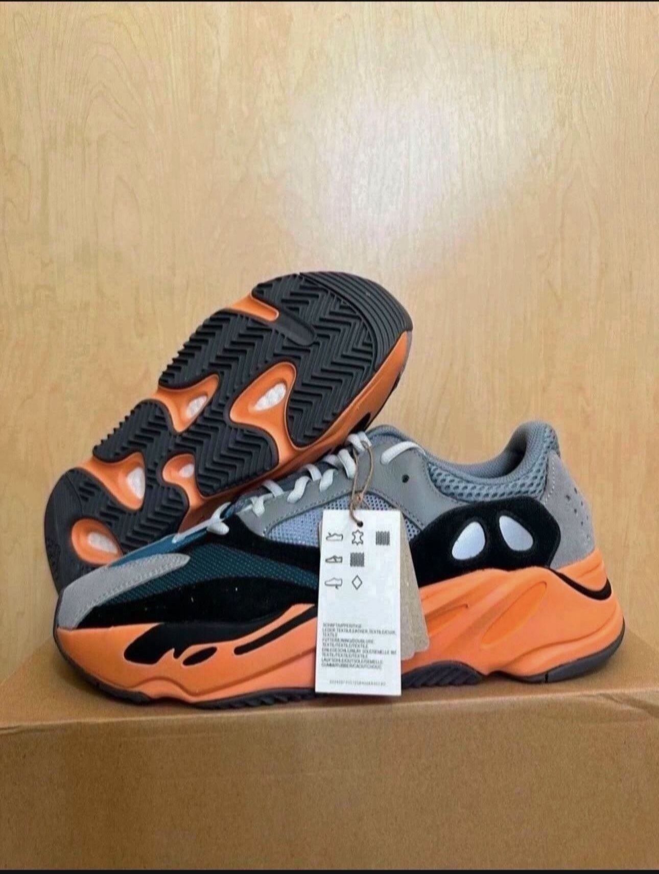 Adidas Yeezy Boost 700 Washed Orange Men's Size 10 GW0296 Brand New