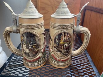Anheiser Busch Beer Stein(x2)