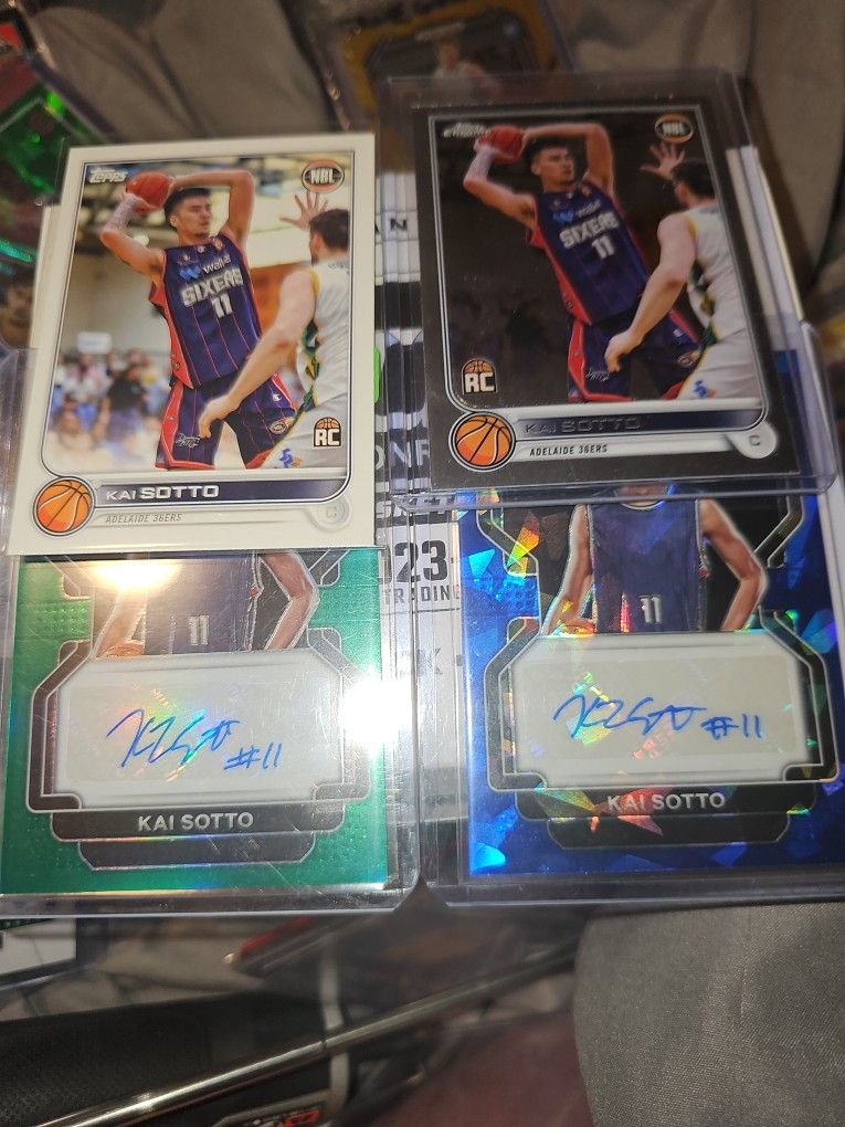 KAI SOTO AUTOS RC HOT NEW BALLER NBA PRIZM RC AUTOS BLUE CRACKED ICE /99 AND GREEN AUTO AND RCS
