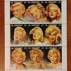 Marilyn Monroe Commemorative Stamps 