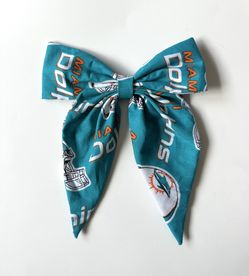 Miami Dolphins Hairbow