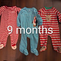 9 Month Old Fleece Footies