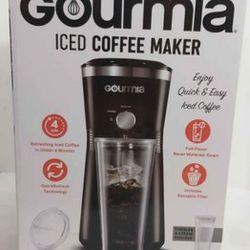 Gourmia Iced Coffee Maker with 25 fl oz. Reusable Tumbler, Black