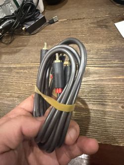 RCA Cable，5FT，Black，2 RCA Male to 2 RCA Male Stereo Audio Cable for Home Theater, HDTV, Gaming Consoles, Hi-Fi Systems