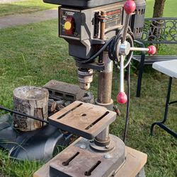 Craftsman drill press on heavy duty stand