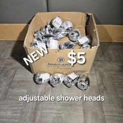 New Adjustable Shower Heads Only $5 Each 