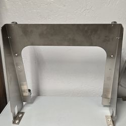 Metal Dolley/Shelf with cut out on wheels