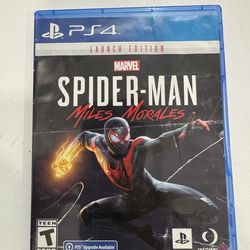 Marvel Spiderman: Miles Morales [Launch Edition] (Sony PlayStation 4, 2020) PS4