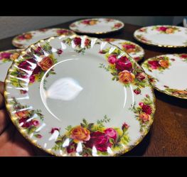 Floral Rose Porcelain Plates royal albert