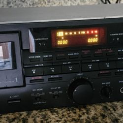 Tascam 202 MK III MK3 Dual Analog Cassette Deck Player Recorder