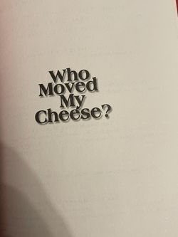 Who Moved My Cheese Book