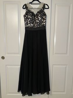 Embroidered Pearl Gown