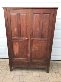 Antique Armoire Cabinet-Arts & Crafts/ Mission/Stickley Style early 1900's