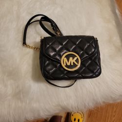 Black Quilted Michael Kors Handbag 