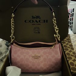 Coach Teri Shoulder Bag Powder Pink 