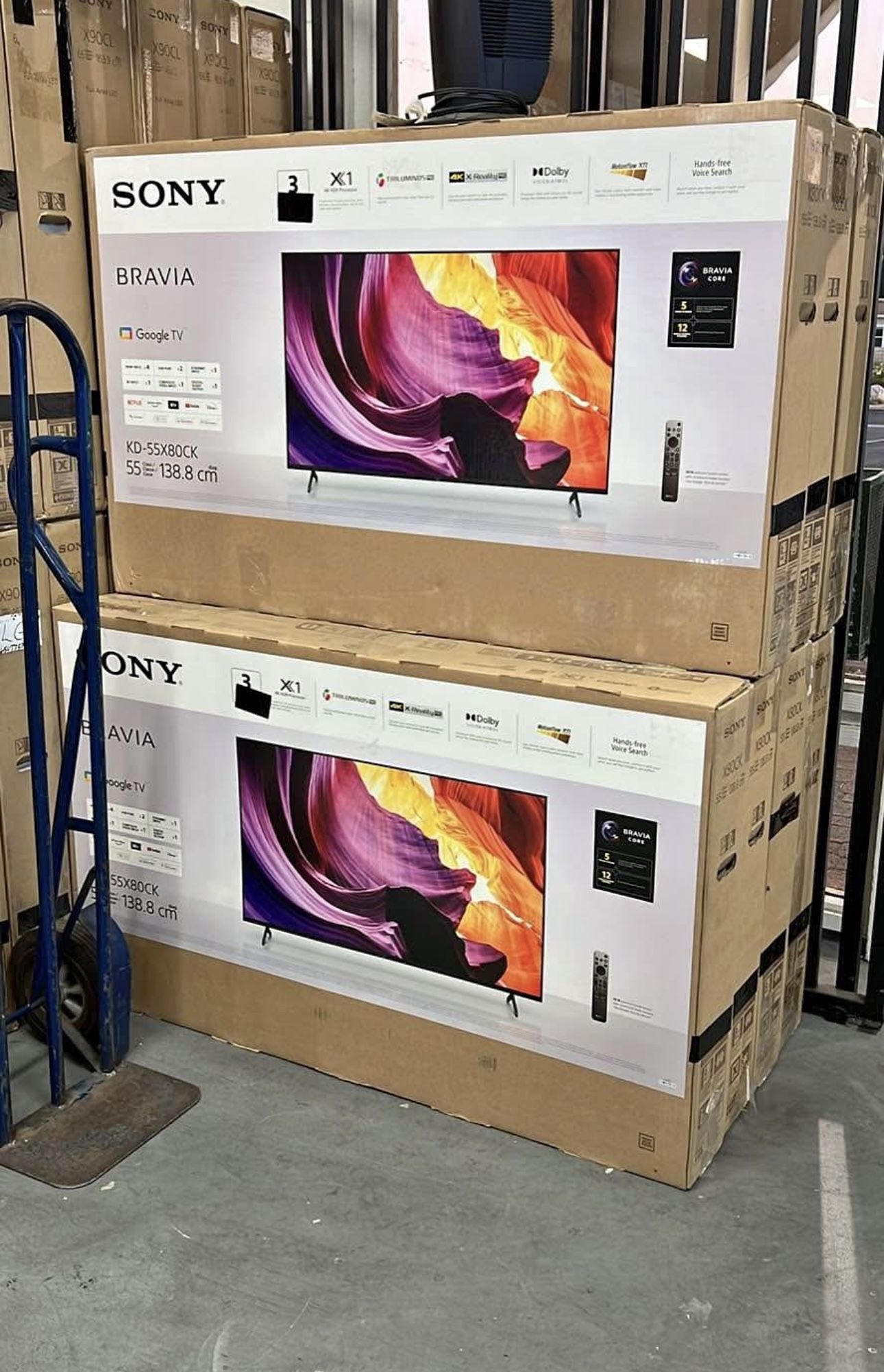 55” Sony Bravia Smart Tv Google Tv X80K