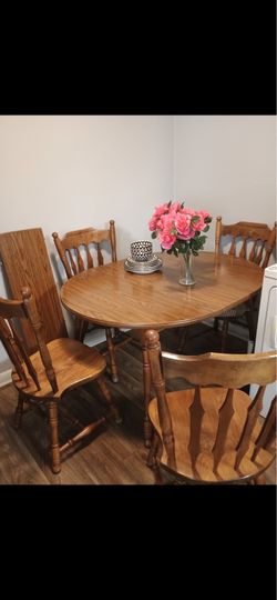 Wood Dining table set