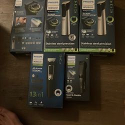 Philips Norelco  Multigroom 7000,Philips Norelco Multigroom 3000 All In One,Phil’s Norelco Bread Trimmer 3000