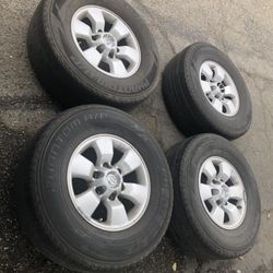 4 X 265/70r16  6x5.5 6x139.7 Stock 4runner Tacoma Tundra Sequoia Rims Wheels Yukon Tires