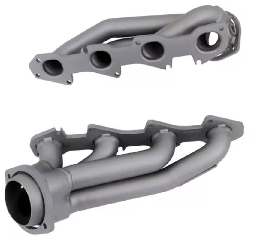 BBK 1-3/4-Inch Tuned Length Shorty Headers; Titanium Ceramic