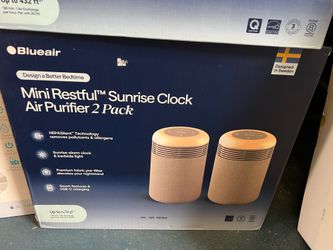 Blueair Mini Restful™ Sunrise Clock Air Purifier 2pk