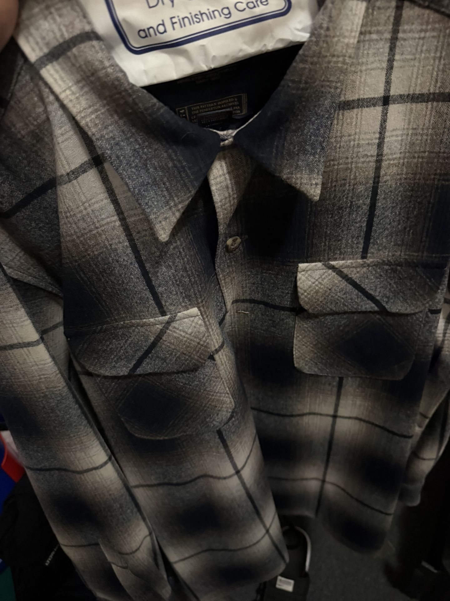 Pendleton Beige N Blue. , New Nice Original. Classic In Plastic Lowrider Lifestyle Oldschool XL. 140.00