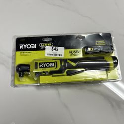 USB Lithium 3/8 in. Ratchet Kit with 2.0 Ah Battery and USB Charging Cable