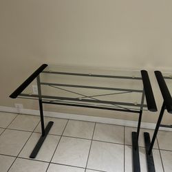 Glass desk