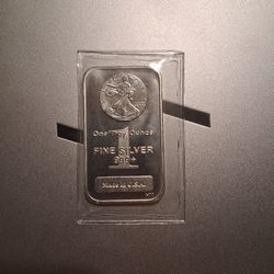One Troy Ounce .999 Fine Silver Bar