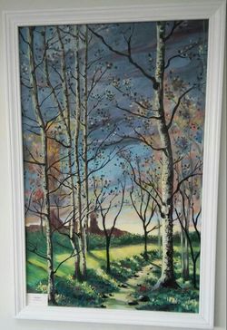 HUGE ORIGINAL FRAMED PAINTING