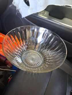 Crystal punch bowl
