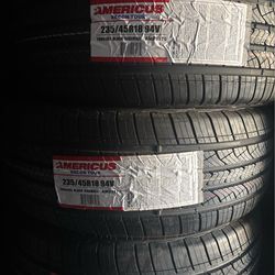 Americus Recon Tour tires (235/45/18) -75,000 mile tire