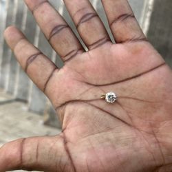 14karat pendant .75 ct diamond 