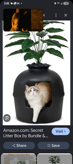 * NEW* Secret hidden litterbox with odor control