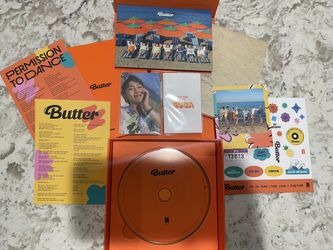 BTS Butter Album, Peaches - RM Photocard And Suga Message Card