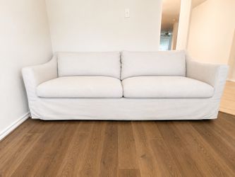 Modern Cream Sofa Couch – Clean Minimalist Style