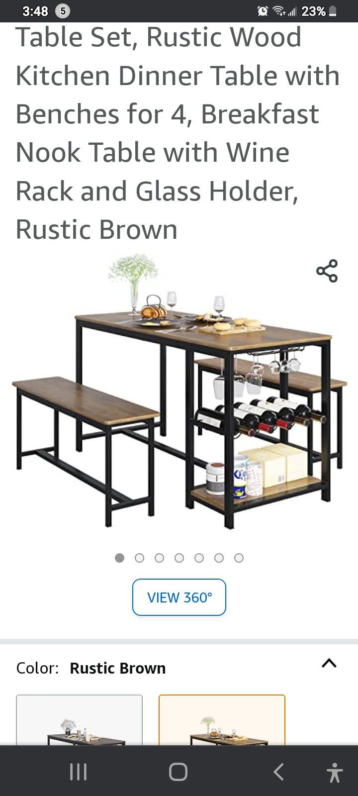 Dining Table With Benches With Wine Dtorage