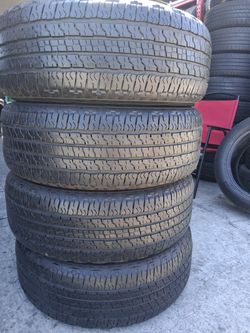4 used Tires 275/65r18 Goodyear 🤑 free Installation and balance ‼️ 70%tread
