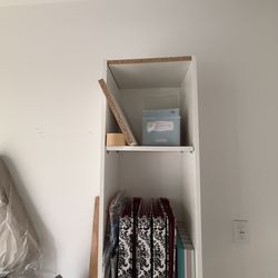 Free shelving unit plus scrape booking supples for albums or cards
