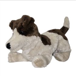 Folkmanis JACK RUSSELL TERRIER Puppet Puppy Dog 13" Plush Brown white Stuffed