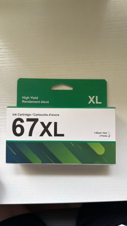 2 pack 67XL black ink for HP Printers brand new