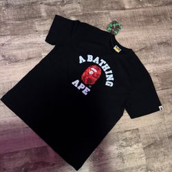 Black And Red  Bape shirt