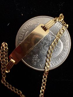 10k gold baby id bracelet